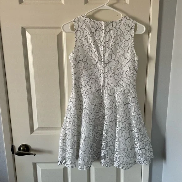 The Children’s Place - White and Black Dress with Flowers - Picture 2 of 3